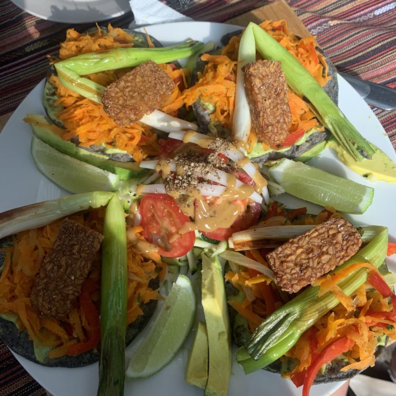 Vegan Tacos im Samsara in San Marcos la Laguna