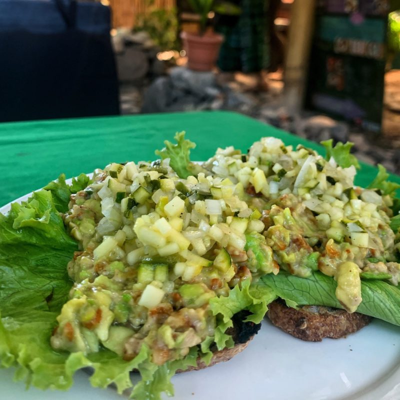 Vegan Sandwich im Samsara in Guatemala